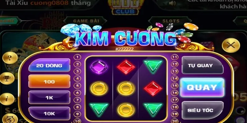 Hướng dẫn chi tiết luật chơi nổ hũ Kim Cương Hitclub